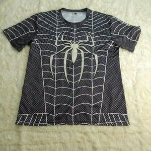 Black Athletic Spider Shirt Size Large